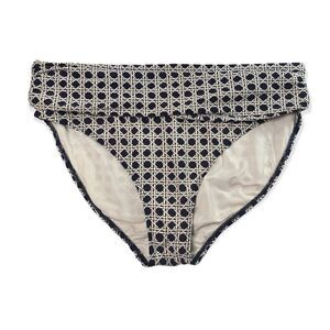 Bond-eye Australia Women’s Bikini Bottoms Fold Over Waist Black/White Size 10